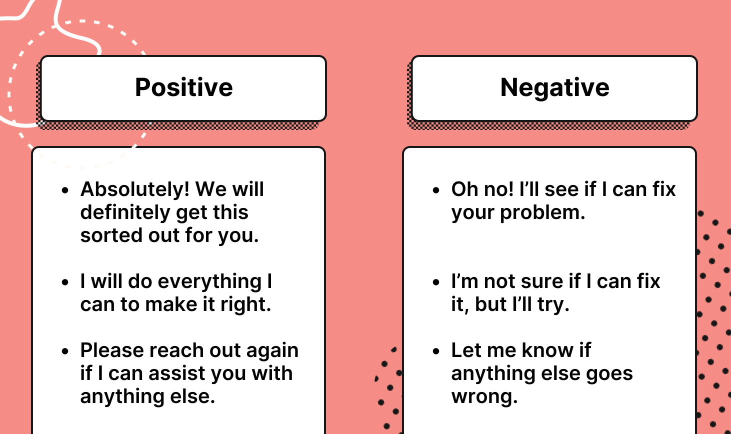 customer service skills examples