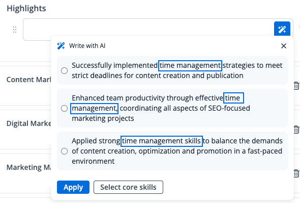 management skills examples