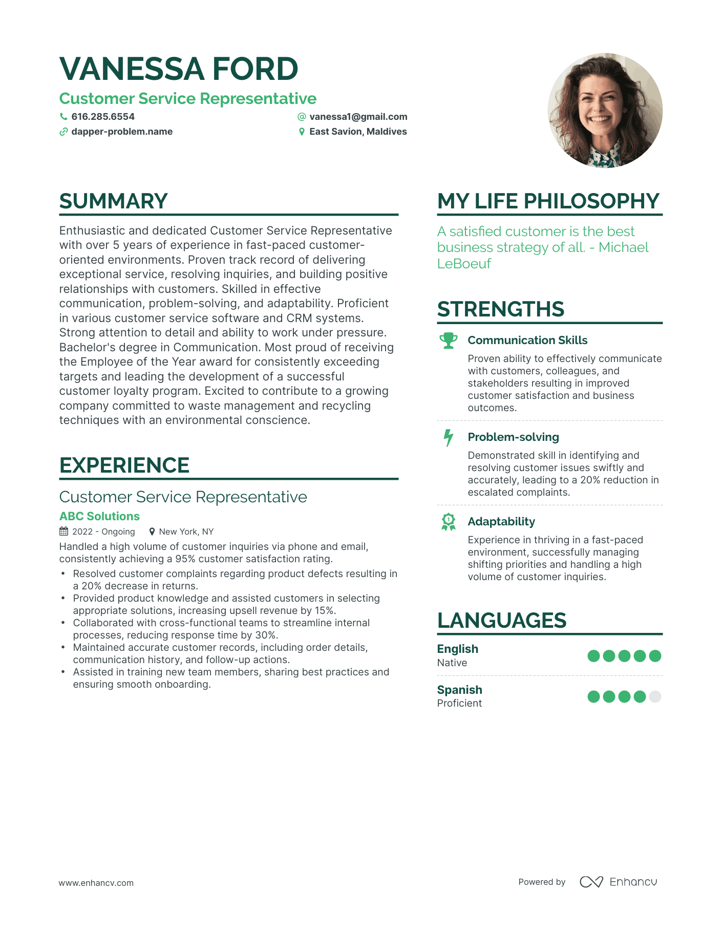 customer service representative skills