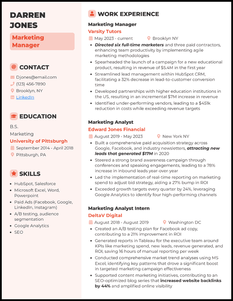 Crafting an Impressive Marketing Skills Resume: A Guide to Success